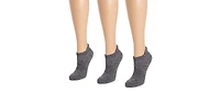 Muk Luks Women's 3 Pack Nylon Compression Ankle Socks
