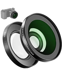 Neewer 40.5mm Hd Wide Angle Lens Compatible with Sony Zv-1F Zv-E10 A5000 A6000, 2 in 1 18mm Wide Angle & 10x Macro Additional Lens with Extension Tube