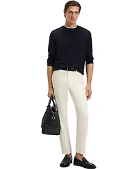 Boss by Hugo Men's Prince Of Wales Check Silk Sweater