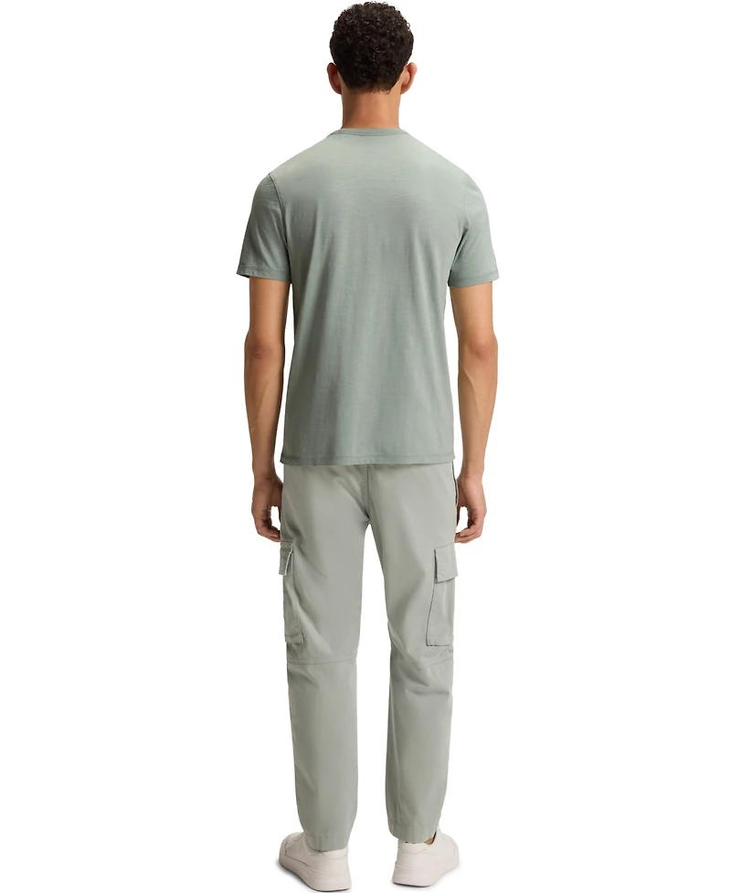 Boss by Hugo Men's Cotton Slub Logo Detail T-Shirt