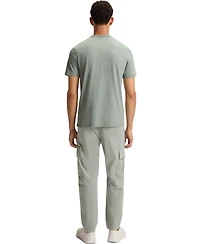 Boss by Hugo Men's Cotton Slub Logo Detail T-Shirt