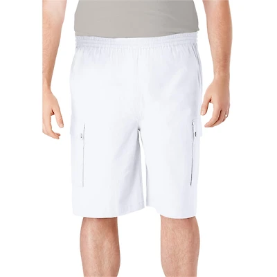 KingSize Big & Tall Full Elastic Waist Gauze Cargo Shorts