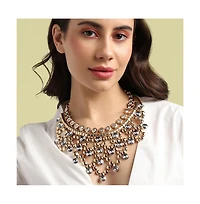 Sohi Chunky Stone Statement Necklace