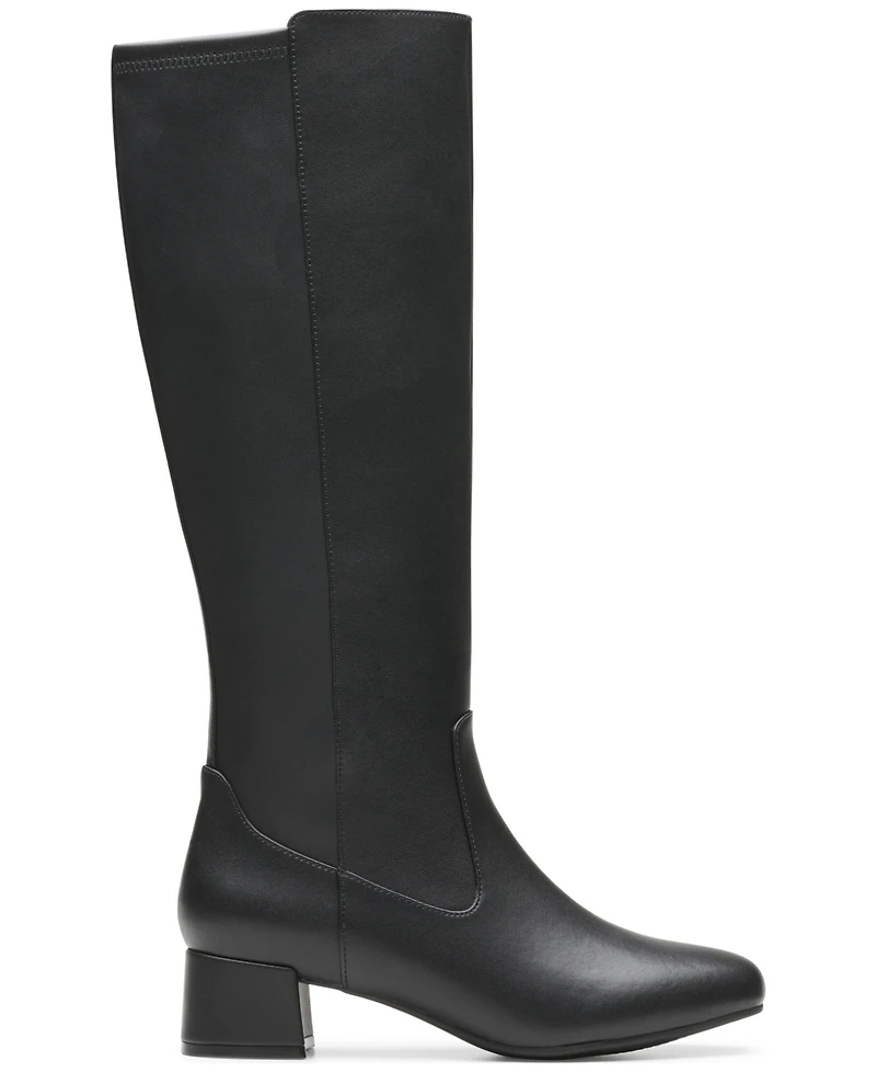 Clarks Collection Women's Iridessa Glow Block Heel Boots