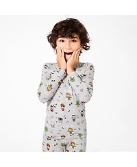 Bellabu Bear Unisex Kids' Little Monsters Set of 2 Piece Pajamas