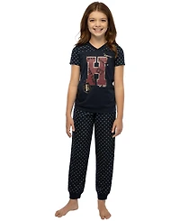 Harry Potter Girls H Is For Gryffindor 2PC Short-Sleeve Shirt Pajama Pant Set