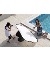 Manfrotto 48x72" Collapsible Oval Reflector, Silver/Gold