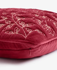 Charter Club Velvet Botanical Decorative Pillow, 18" x