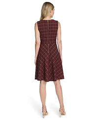 Calvin Klein Women's Belted Fit and Flare Short Dress