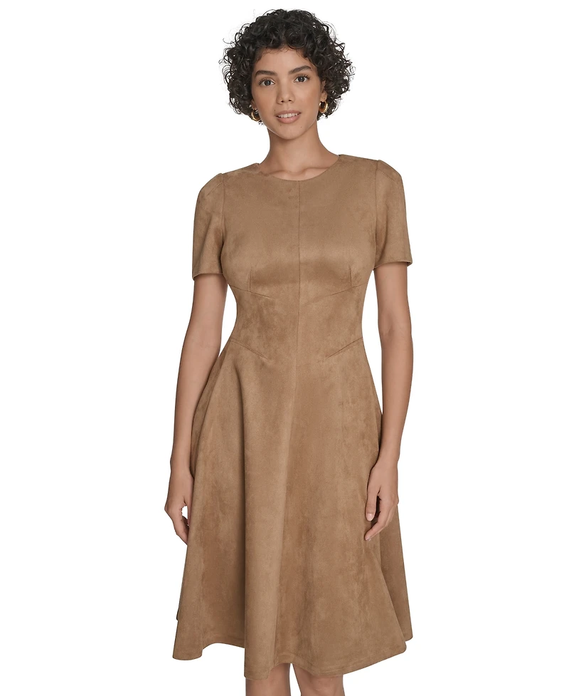 Calvin Klein Women's Fit and Flare Short Dress