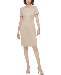 Calvin Klein Women's Crewneck Sheath Short Dress