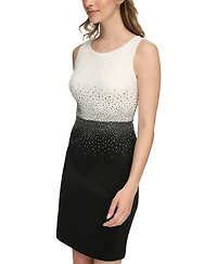 Calvin Klein Women's Bling Colorblock Sleeveless Dress