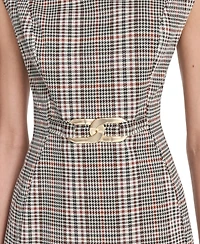 Calvin Klein Women's Menswear Sheath Short Dress