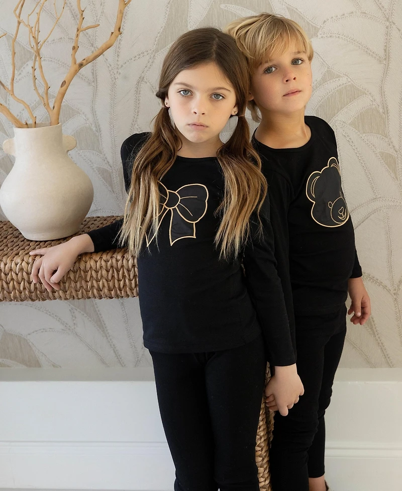 NoggiWear Little Boys Little/Big Puffy Bear Loungewear Set