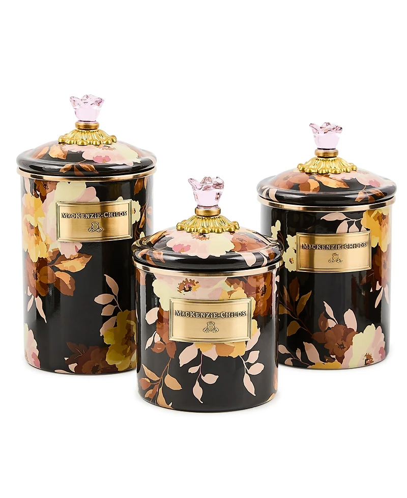 MacKenzie-Childs Wild Rose Medium Canister