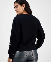 I.n.c. International Concepts Petite Embellished Sweatshirt, Macy's Exclusive