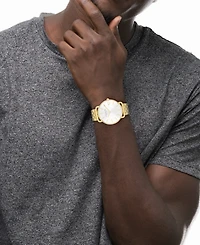 Coach Men's Elliot Gold Tone Stainless Steel Bracelet Watch, 43mm