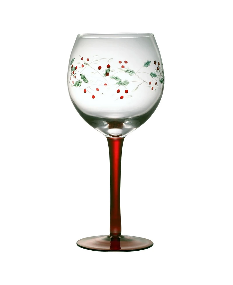Winterberry Wine Glasses, Set of 4