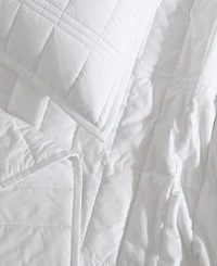 Calvin Klein Washed Percale Solid Cotton 3-Pc. Quilt Set, King