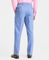 Tayion Collection Men's Classic-Fit Blue Stripe Suit Separates Pants