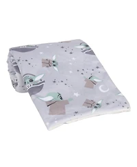 Lambs & Ivy Baby Star Wars Cozy Friends Yoda/Grogu Fleece Blanket