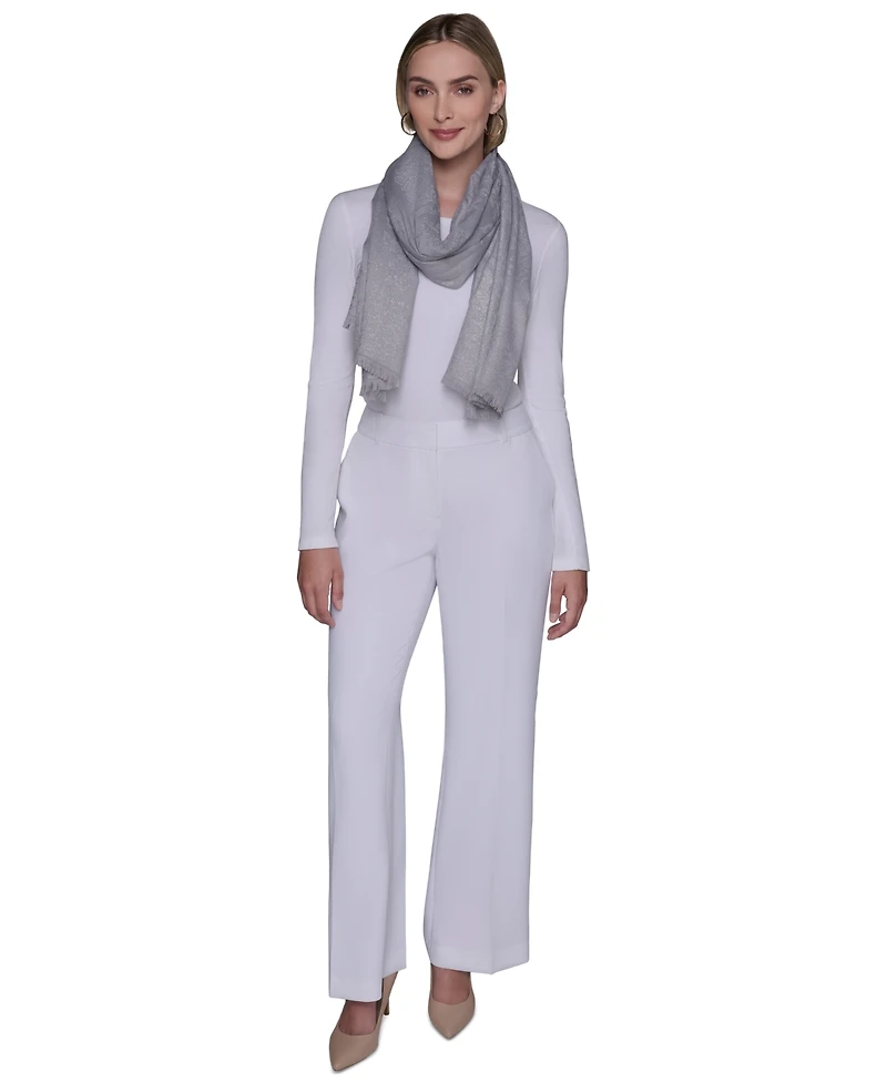 Karl Lagerfeld Paris Metallic Baroque Neck Wrap