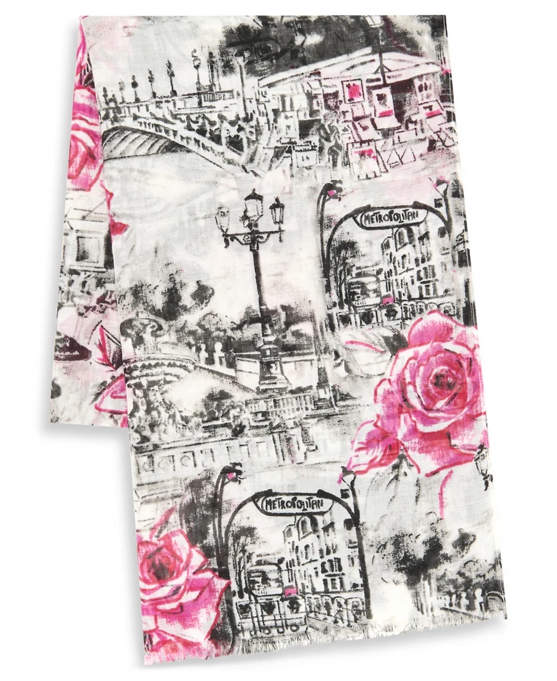 Karl Lagerfeld Paris Parisian Floral Neck Wrap