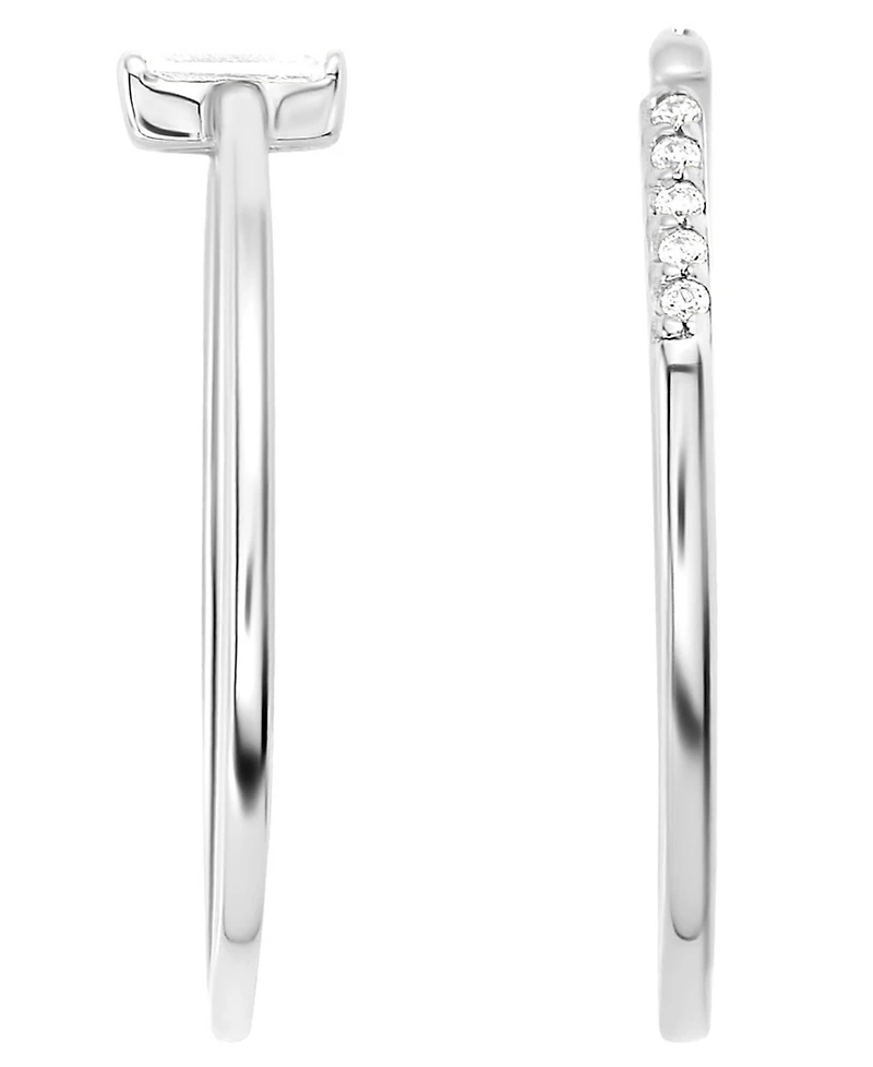 Macy's 2-Piece Cubic Zirconia Open Stackable Ring Set (0.23 ct. t.w.) in Sterling Silver