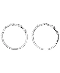 Macy's 2-Piece Cubic Zirconia Stackable Ring Set (0.15 ct. t.w.) in Sterling Silver