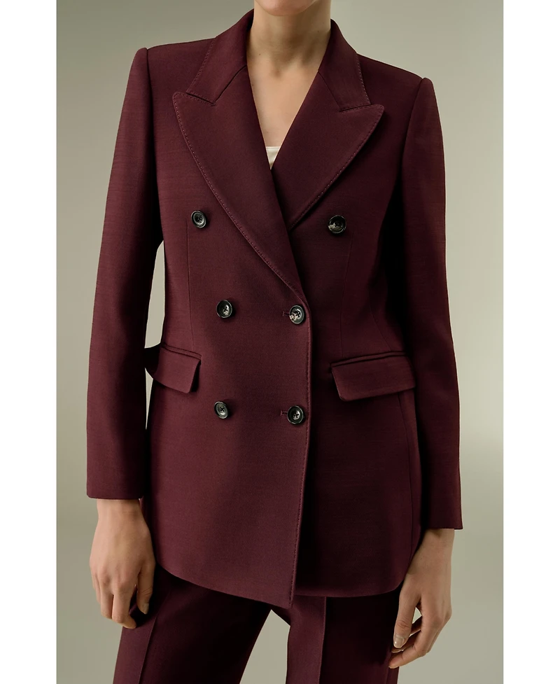 Lilysilk Women's Double Breasted Lapel Blazer