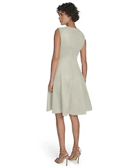 Calvin Klein Women's Sleeveless Fit and Flare Short Dress
