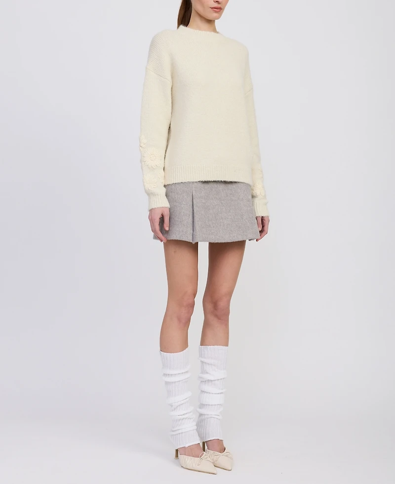 En Saison Women's Alannah Crewneck Sweater