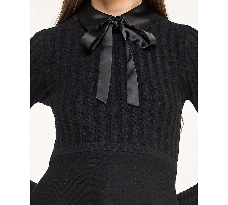 Invitee Juniors' Long Sleeve Collar Neck Sweater Dress