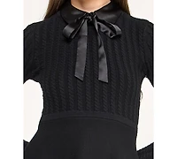 Invitee Juniors' Long Sleeve Collar Neck Sweater Dress