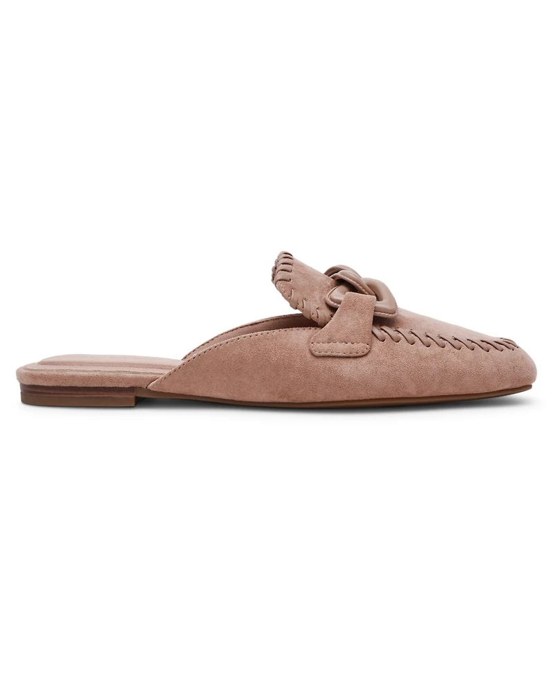 Anne Klein Women's Alora Square Toe Slip On Mules
