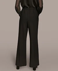 Donna Karan New York Women's Pleat Wide Leg Pull-On Pants