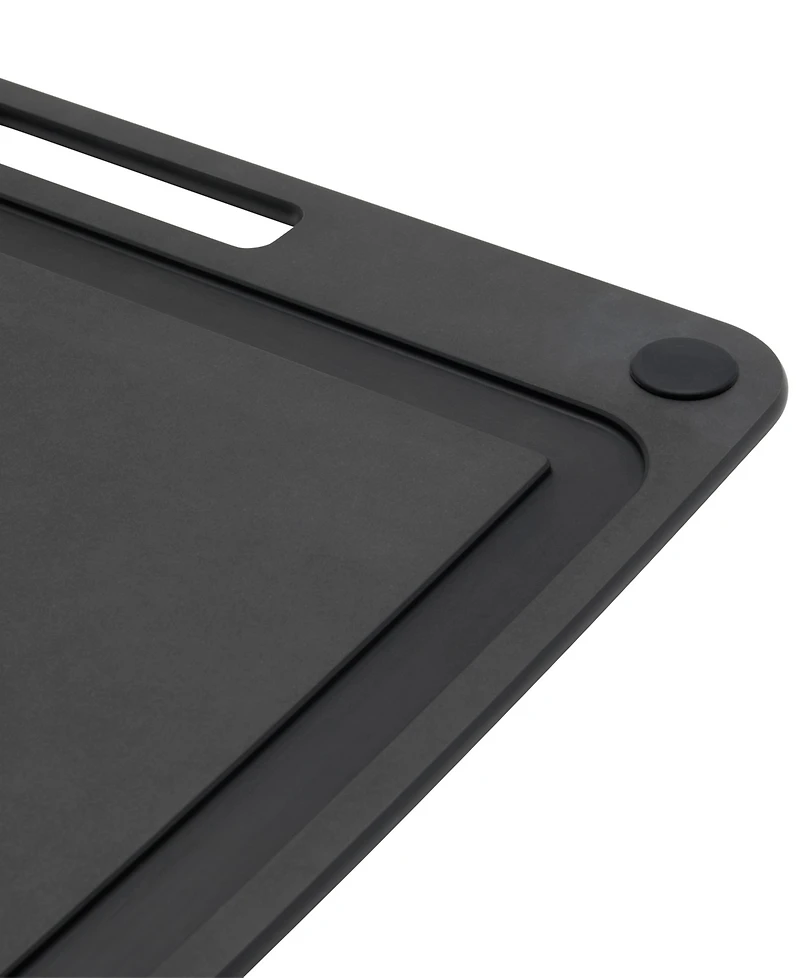 Zwilling Plant Fiber 17x13" Slate with Juice Grooves and Silicone Feet Cutting Board