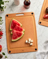 Zwilling Plant Fiber 17x13" Natural with Juice Grooves and Silicone Feet Cutting Board