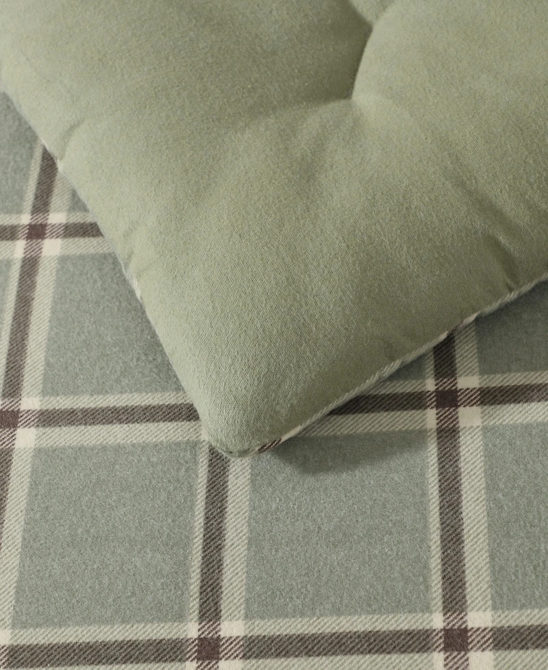 Eddie Bauer Alpine Plaid Printed Flannel -Pc. Comforter Set