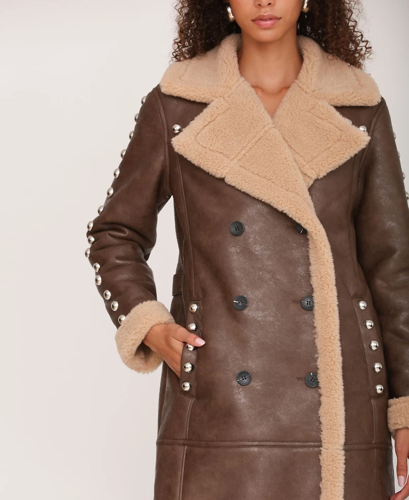 Avec Les Filles Women's Spread Collar Coat