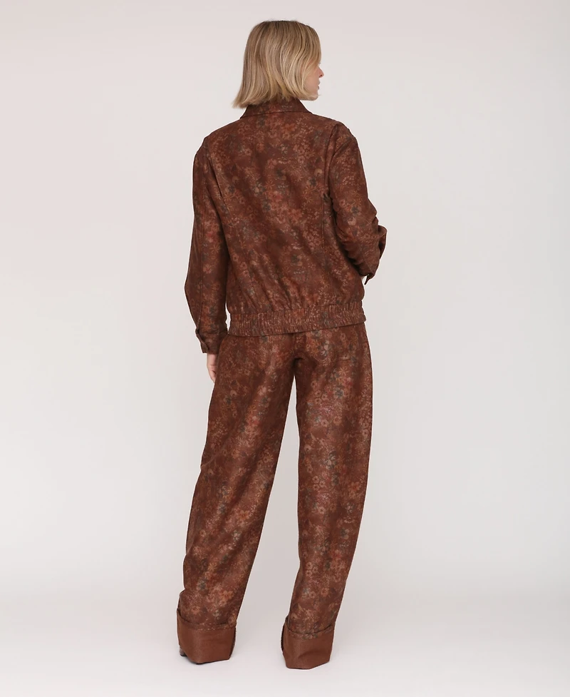 Avec Les Filles Women's Oversized Bomber Jacket