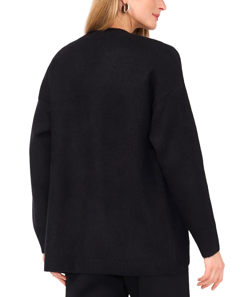 Vince Camuto Women's Cozy Open Cardigan Long-Sleeve Sweater