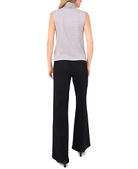 Vince Camuto Women's Sleeveless Ribbed Turtleneck Sweater