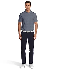 Pga Tour Men's Heathered Stripe Golf Polo Shirt