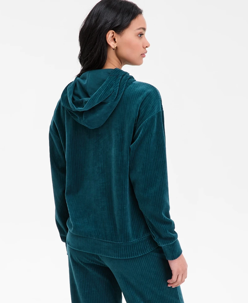 Puma Women's Elevated Comfort Velour Long-Sleeve Hoodie