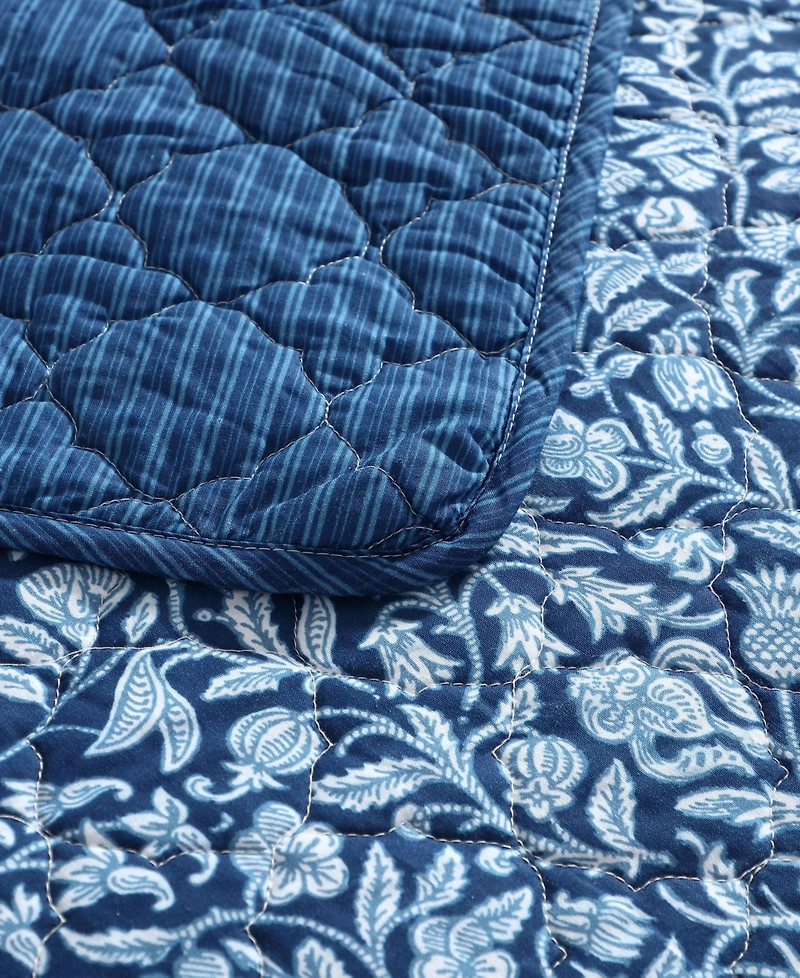 Laura Ashley Elaina Cotton 3-Pc. Quilt Set