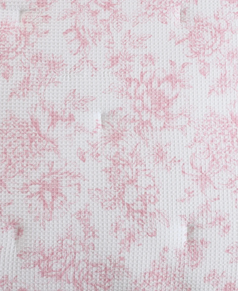 Laura Ashley Delphine Poly Waffle 3-Pc. Comforter Set