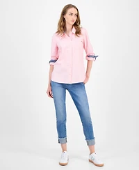 Tommy Hilfiger Women's Coquette Check Cotton Shirt
