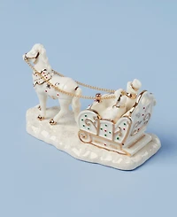From The Vault! Lenox Mistletoe Park Horse & Sleigh Figurine, Exclusively at Macy's