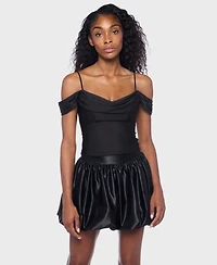 Alex & Sophia Women's Spaghetti Strap Off-The-Shoulder Top